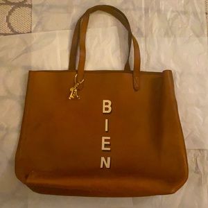 Madewell leather tote  17x12x 5